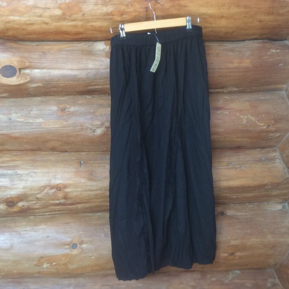 NWT Black Witchy Dark Fairy Classic Ruffle Flowy Midi Skirt Size 1X